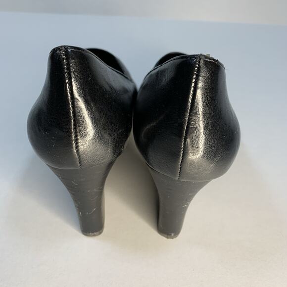 Franco Sarto Rosalie Womens Heels Sz 8 M Black Academia Witchy 3.25" Block Heel - Picture 5 of 16